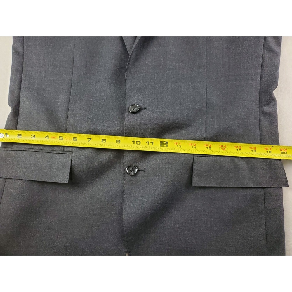 J.Crew Ludlow Loro Piana Blazer Gray 42 L Charcoal Wool Super 120s Suit Jacket - Picture 14 of 16